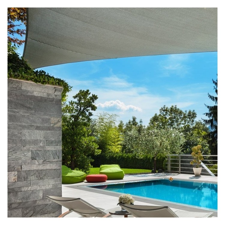 Tenda vela triangolare 5x5x5 metri colore ecrù