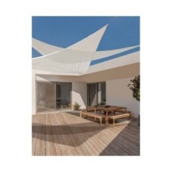Tenda vela triangolare 5x5x5 metri colore bianco