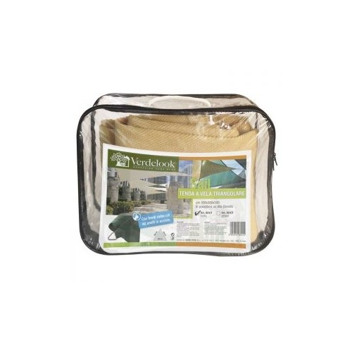 Tenda vela triangolare 5x5x5 metri colore bianco