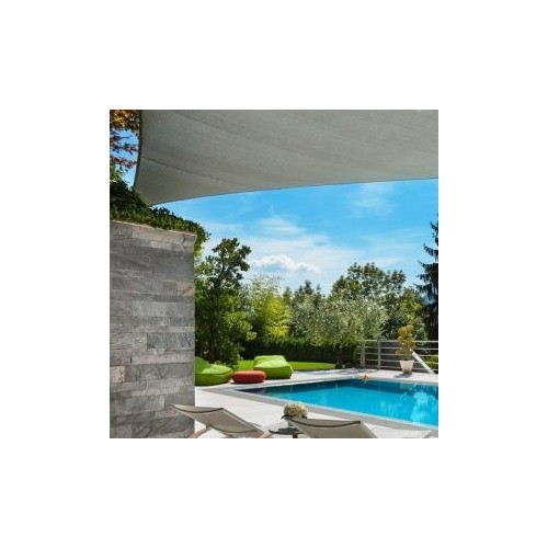 Tenda vela triangolare 5x5x5 metri colore bianco