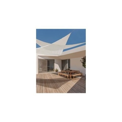 Tenda vela triangolare 3,6x3,6x3,6 metri colore bianco