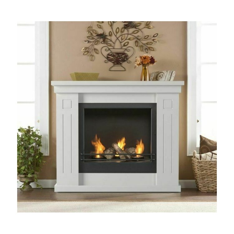 Caminetto a bioetanolo a pavimento raffaello bianco 1.7 L