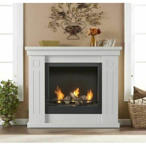 Caminetto a bioetanolo a pavimento raffaello bianco 1.7 L