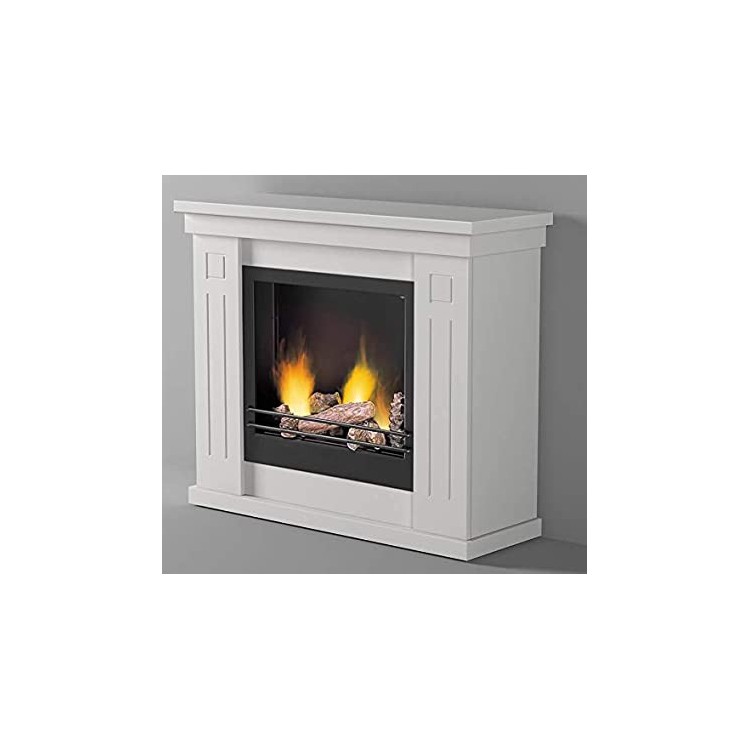 Caminetto a bioetanolo a pavimento raffaello bianco 1.7 L