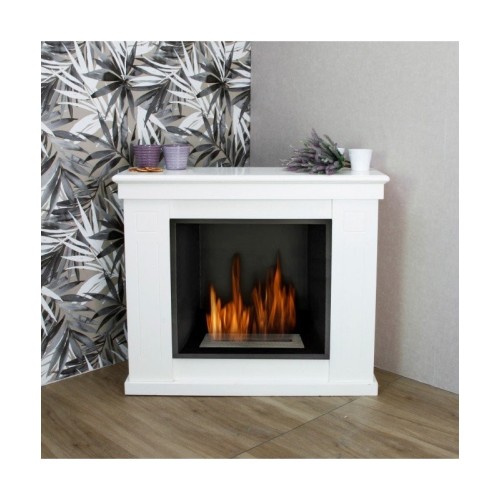 Caminetto a bioetanolo a pavimento raffaello bianco 1.7 L