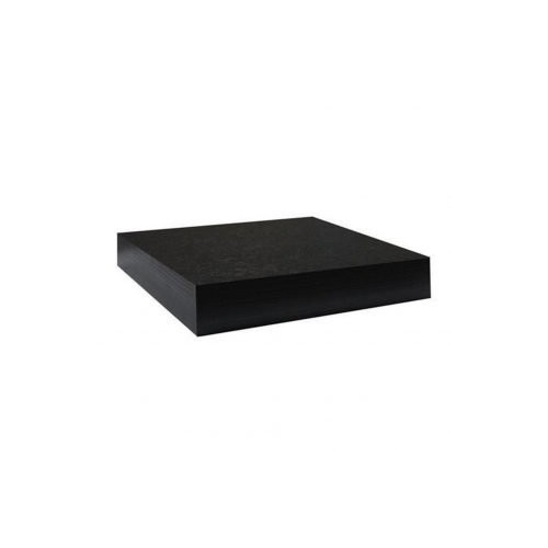 Mensola Tamburata Quadrata Colore Wengè 25x25x5cm