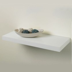 Mensola Tamburata Colore Bianco 60x25x5cm