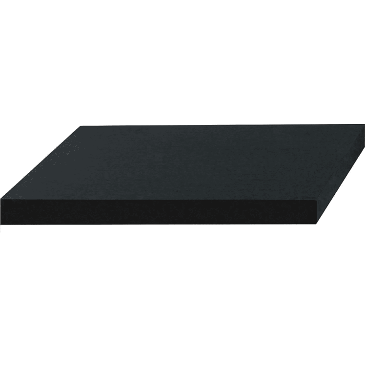 Mensola tamburata quadrata colore Wenge 60x25x5cm