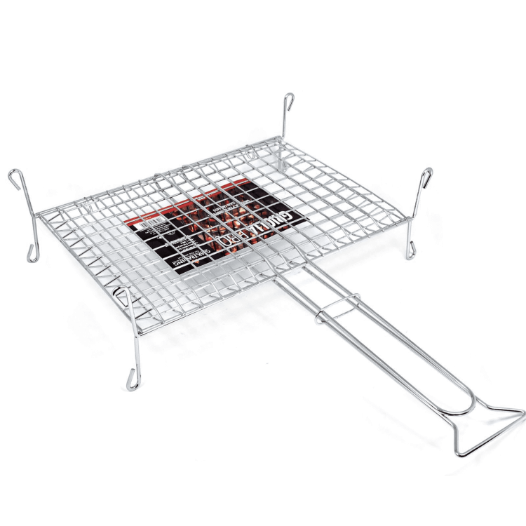Griglia Bistecchiera con Piedi 40 x 30 Graticola per Barbecue