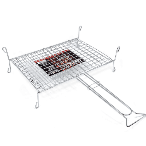 Griglia Bistecchiera con Piedi 40 x 30 Graticola per Barbecue