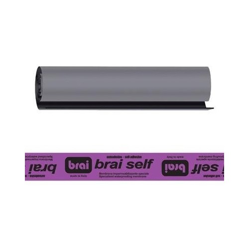 Rotolo guaina 10MT bitume ardesiata AUTOADESIVA prof. Rossa