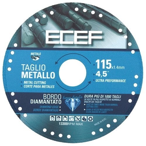 DISCO DIAMANTATO DA TAGLIO PER FERRO 115 MM 4,5"