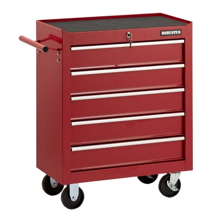 Carrello portautensile da officina 5 cassetti ideale per garage