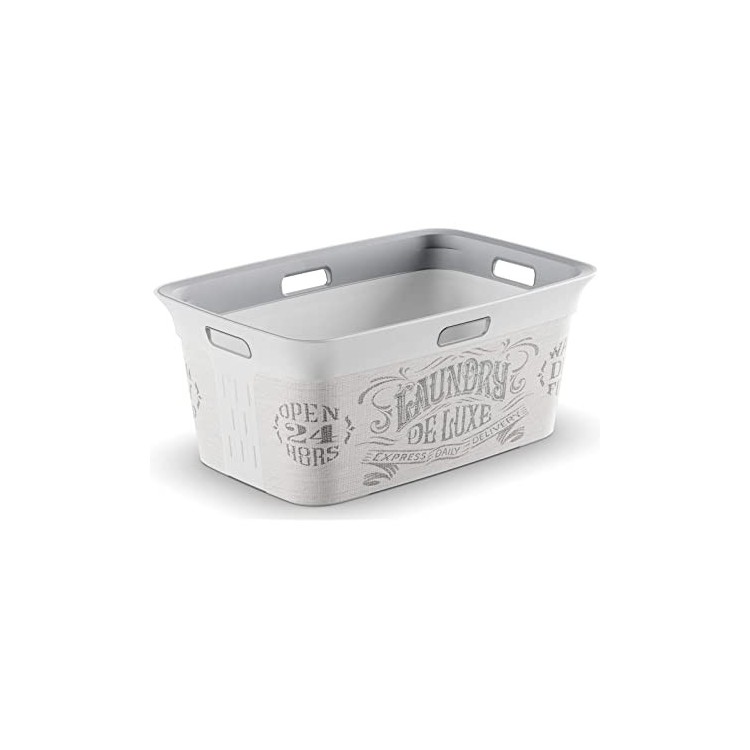 cesta portabiancheria chic basket decorata 390x590xh270mm