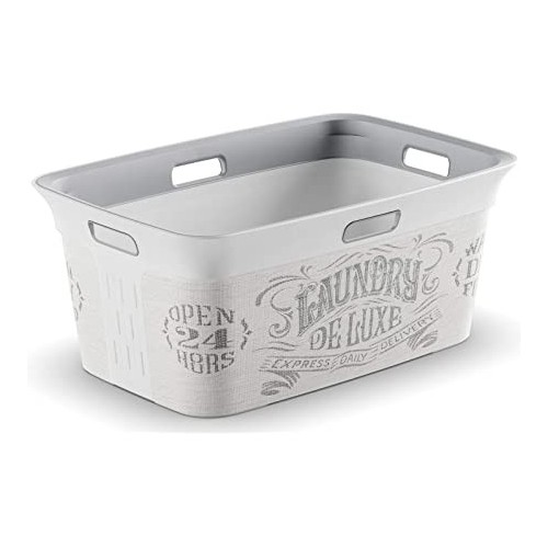 cesta portabiancheria chic basket decorata 390x590xh270mm