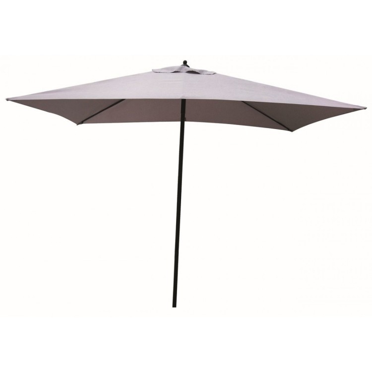Ombrellone push up 2x3 m  Colore Grigio con Struttura in Acciao