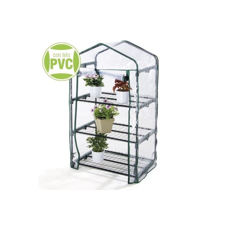 SERRA 3 RIPIANI 69X49X125cm CON TELO PVC