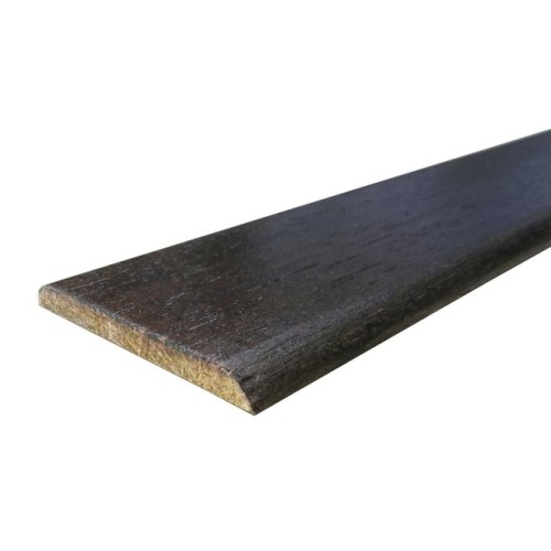 Piattina in ayous disponibile bianco/noce 5x50x2400 mm - Noce