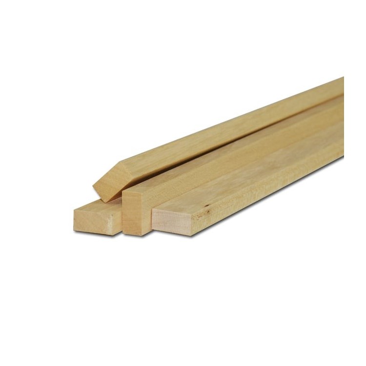 Listello in legno massello di kotò 10x15x2150mm