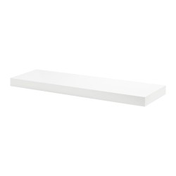 Mensola Big Boy  tamburata colore bianco 900x250x50 mm