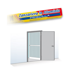Zanzariera 1 porta battente 100x240 cm vari colori - Marrone