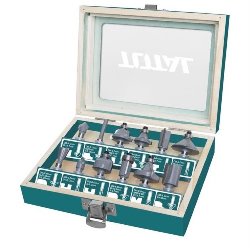 Frese per fesatrice stelo da  6mm set 12pz