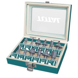 Frese per fesatrice stelo da  6mm set 12pz 2