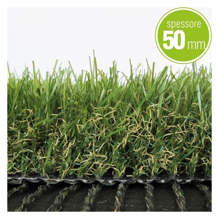 Tappeto erbetta,Erba sintetica spes.50mm H2x10mt