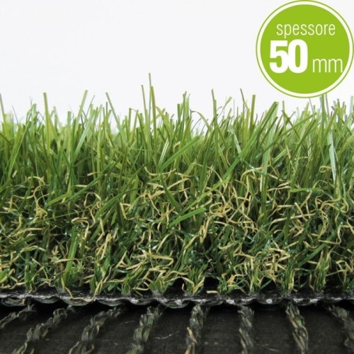 Tappeto erbetta,Erba sintetica spes.50mm H2x10mt