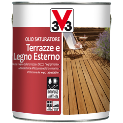 Olio saturatore terrazze e legno esterno - 1L