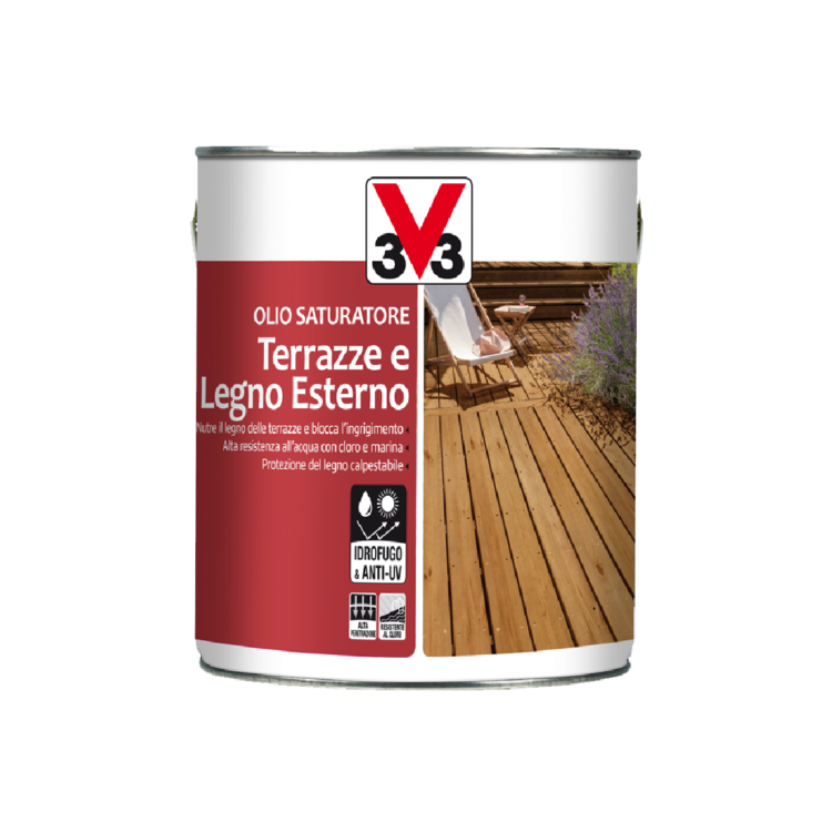 Olio saturatore terrazze e legno esterno - 1L