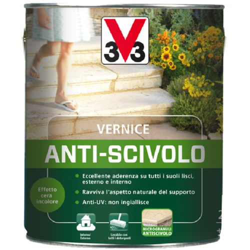 Vernice anti-scivolo effetto cera incolore - 2,5L