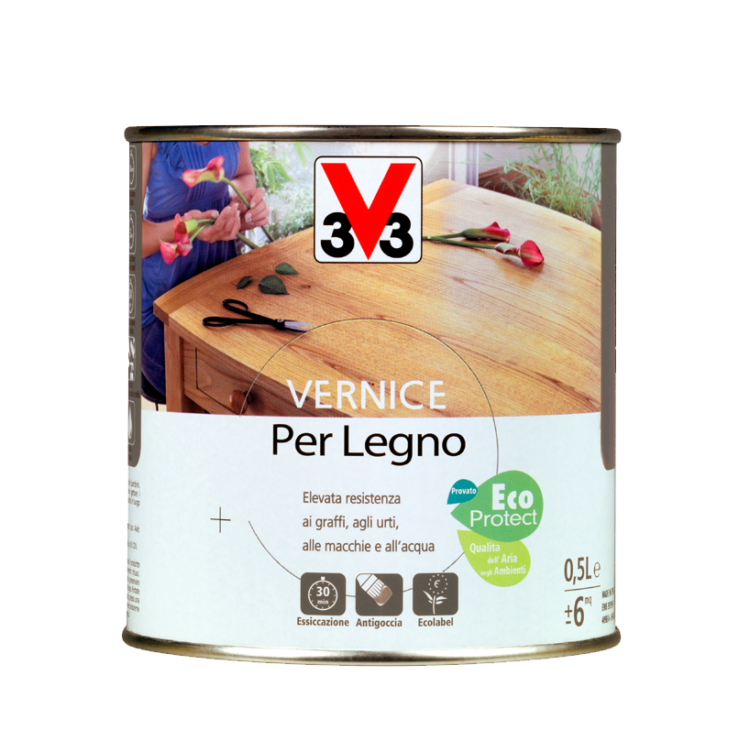 Vernice per legno 0,25L disponibile in vari colori - Incolore brillante