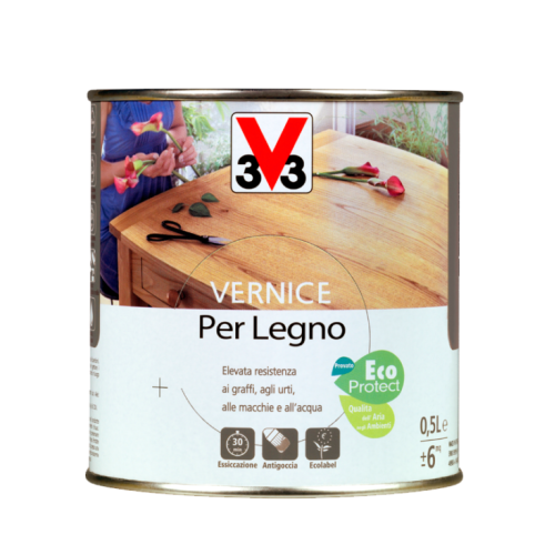 Vernice per legno 0,25L disponibile in vari colori - Incolore brillante