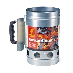 Vulcano accendi carbonella in acciaio inox spazzolato