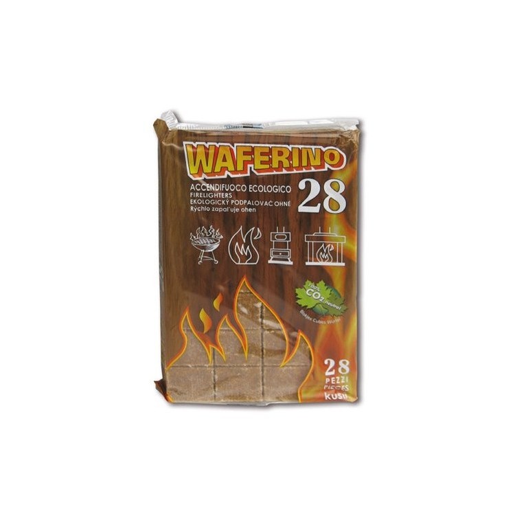 Accendifuoco waferino ecologico 28 cubetti - 1Pz