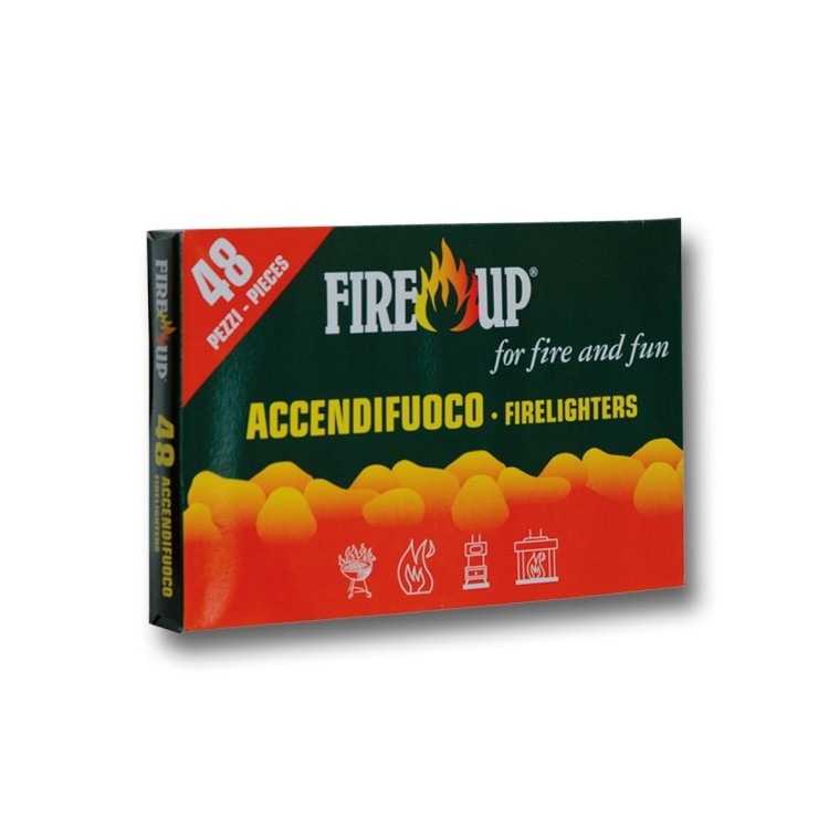 Accendifuoco fire up 48 cubetti bianchi - 1Pz
