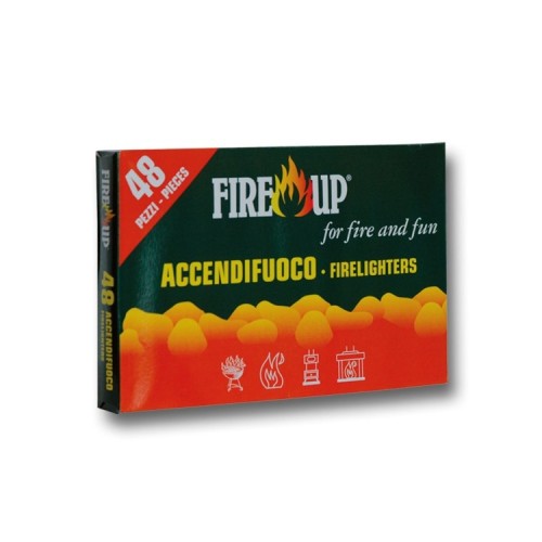 Accendifuoco fire up 48 cubetti bianchi - 5Pz