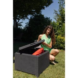 Tavolino afrodite box color antracite 59x59x45 cm