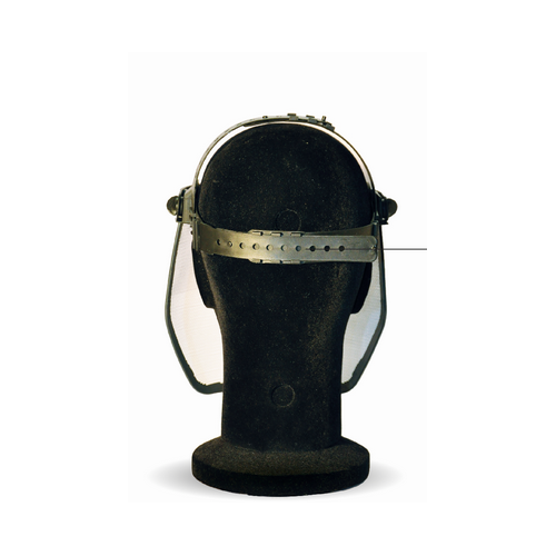 Visiera schermo in rete meccanica protettiva