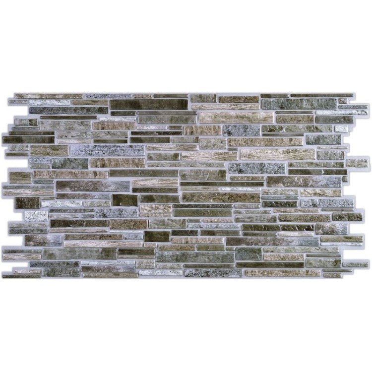 Pannello decorativo in pietra 3D in PVC sp. 4 mm