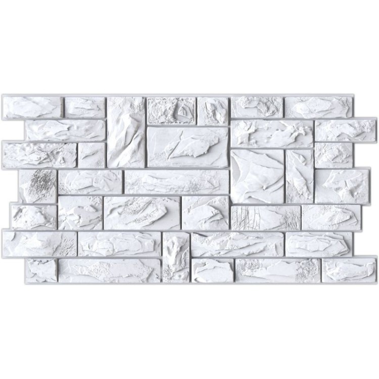 Pannello decorativo in pietra 3D in PVC sp. 4 mm