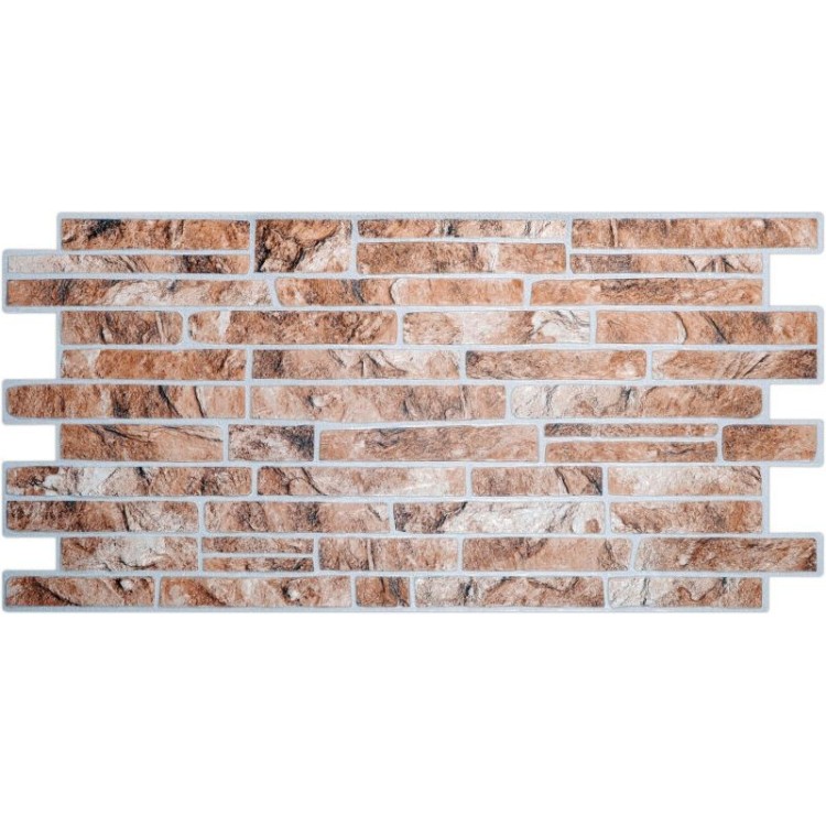 Pannello decorativo in pietra 3D in PVC sp. 3 mm