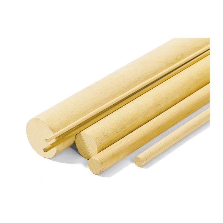 Bastoni tondi lisci in legno di Kotò 50 x 2450 mm