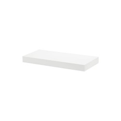 Mensola Big Boy  tamburata colore bianco 570x250x50 mm