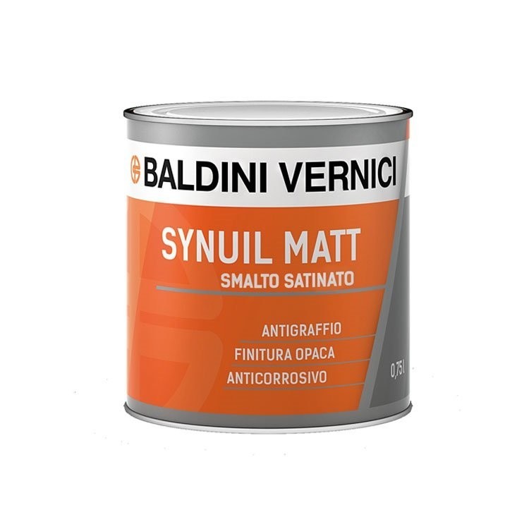 Synuil Matt smalto opaco  bianco anticorrosivo 2,5 L