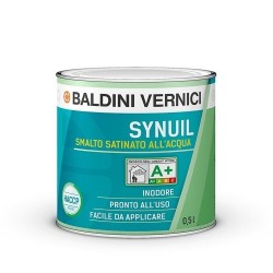 Synuil smalto all'acqua disponibile bianco  opaco e satinato - Bianco satinato