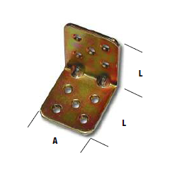 PIASTRA GIUNZIONE PIEGATA 45X45X40 MM SP: 2,5 mm