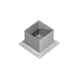 Supporto a pavimento per travi in legno 91x91x150x170 mm