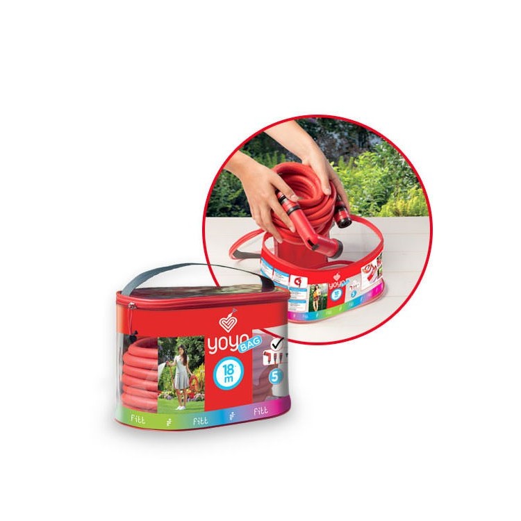 Tubo estensibile da giardino per irrigare YOYO BAG 18 MT